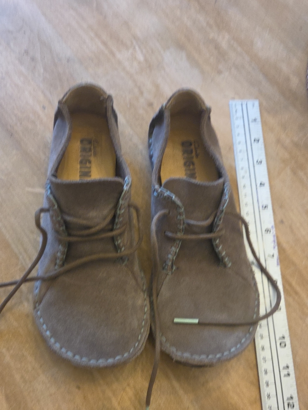 Clarks Women's Brown Suede Moccasin Lace-Up Shoes